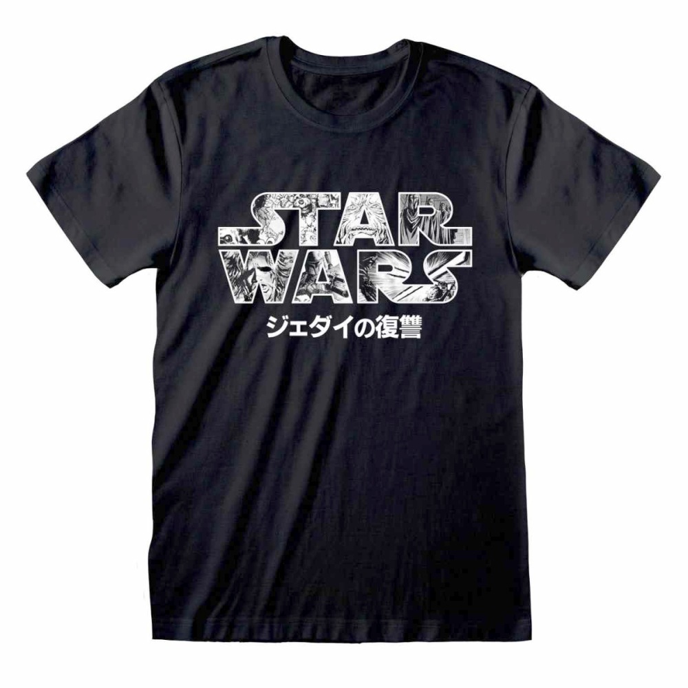 Disney Star Wars - Manga Logo Herren T-Shirt - Schwarz